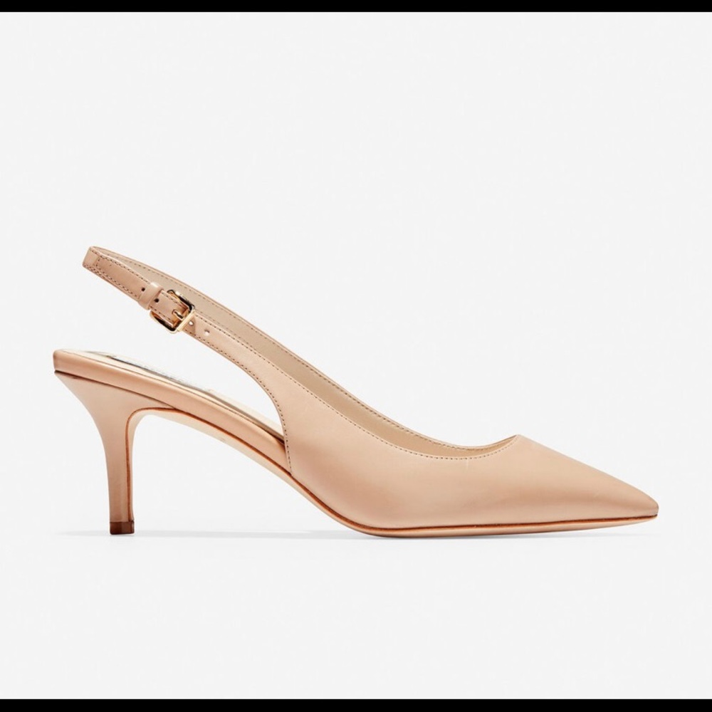 COPY - NWT Cole Haan Size 5 Nude Vesta Slingback Pumps - Picture 5 of 9